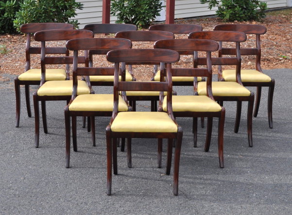 Set Ten Federal Dining Chairs - Inv. #11029